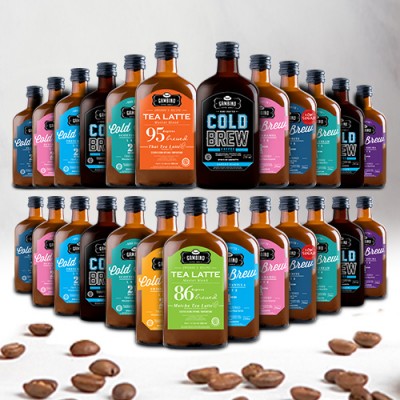 Pack of 25 Bottles Cold Brew Latte/ Black